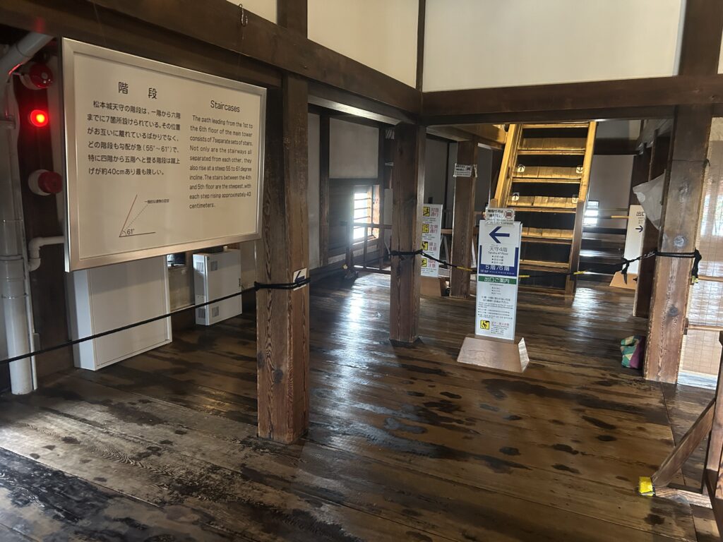 天守4階の様子