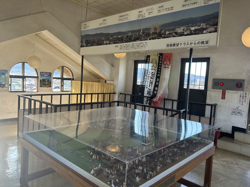 天守最上階の様子