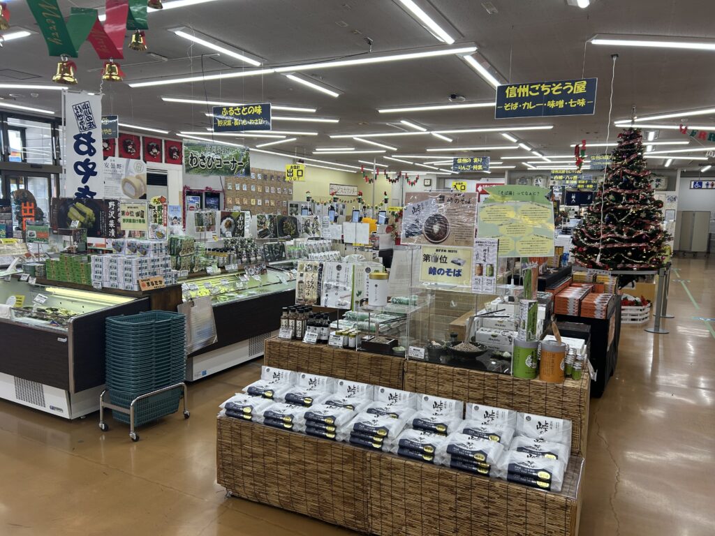 館内お土産売り場の様子