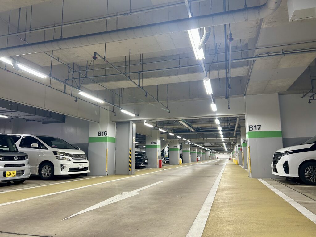 長野駅地下駐車場